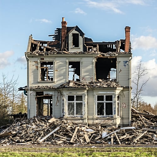 house affected by a calamity-1