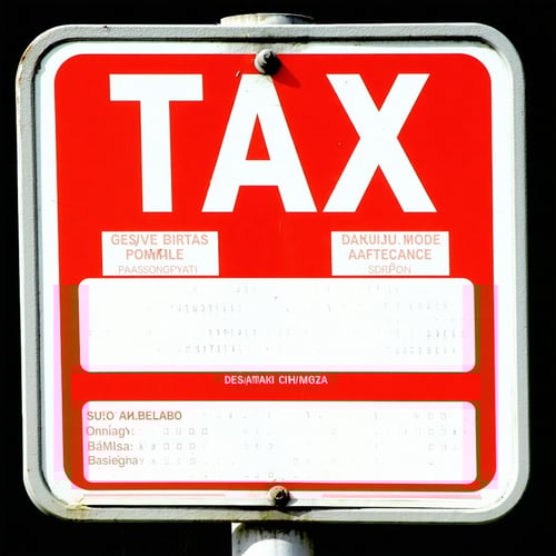 tax sign