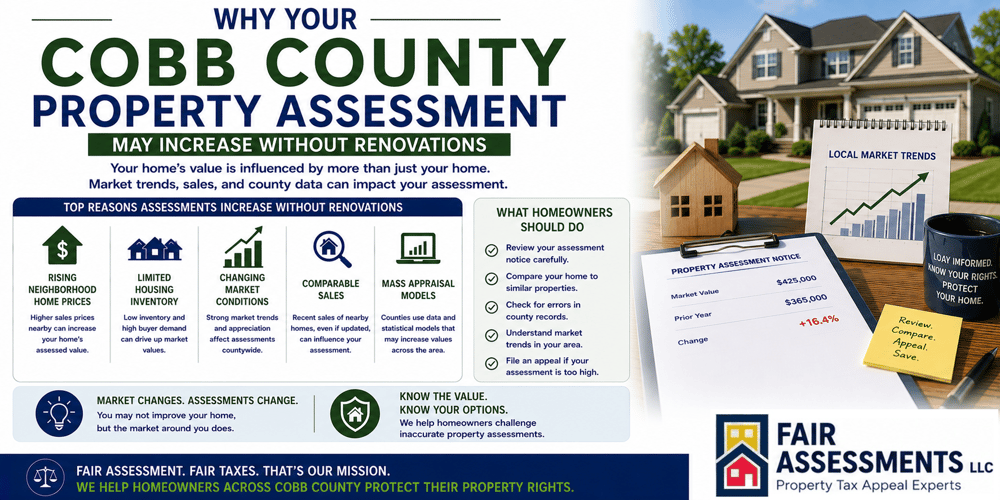 Why Your Cobb County Property Assessment May Increase Without Renovations