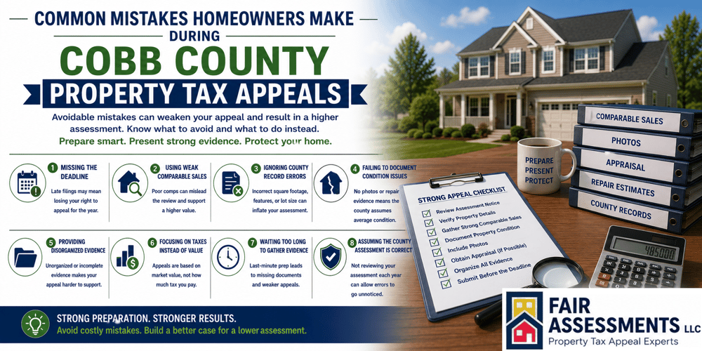 Common Mistakes Homeowners Make During Cobb County Property Tax Appeals