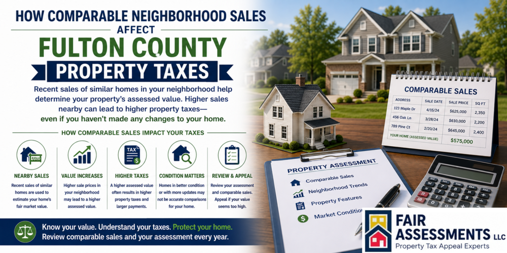 How Comparable Neighborhood Sales Affect Fulton County Property Taxes