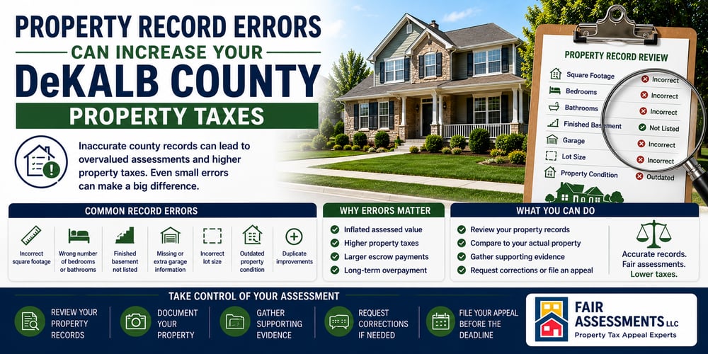 How Property Record Errors Can Increase Your DeKalb County Property Taxes