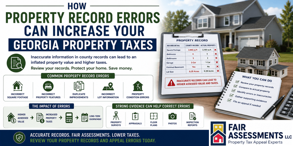 How Property Record Errors Can Increase Your Georgia Property Taxes