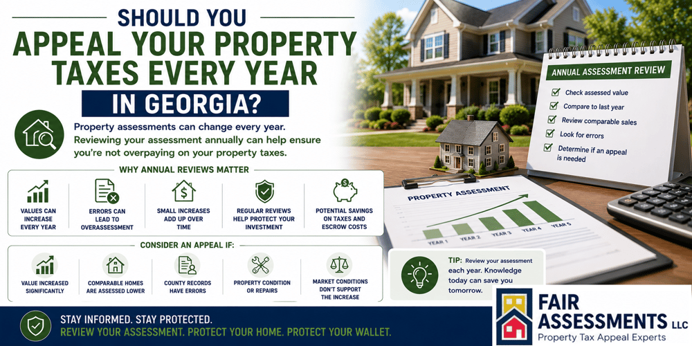 Should You Appeal Your Property Taxes Every Year in Georgia