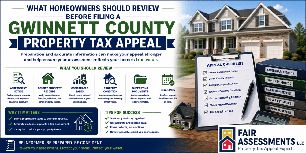 What Homeowners Should Review Before Filing a Gwinnett County Property Tax Appeal