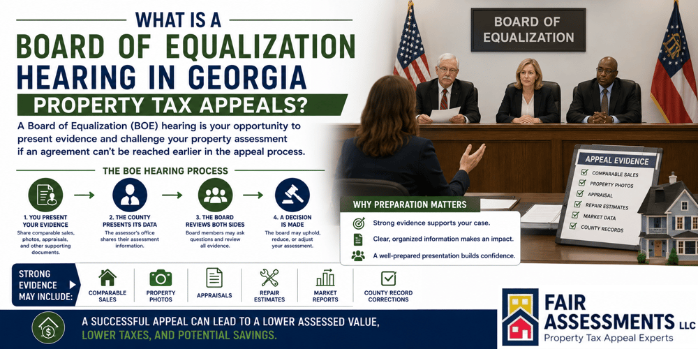What Is a Board of Equalization Hearing in Georgia Property Tax Appeals