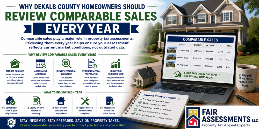 Why DeKalb County Homeowners Should Review Comparable Sales Every Year