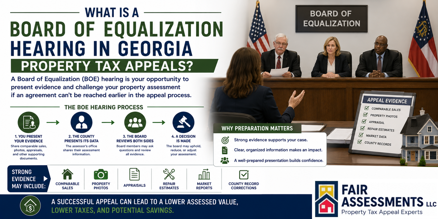 Georgia Board of Equalization hearing for property tax appeals
